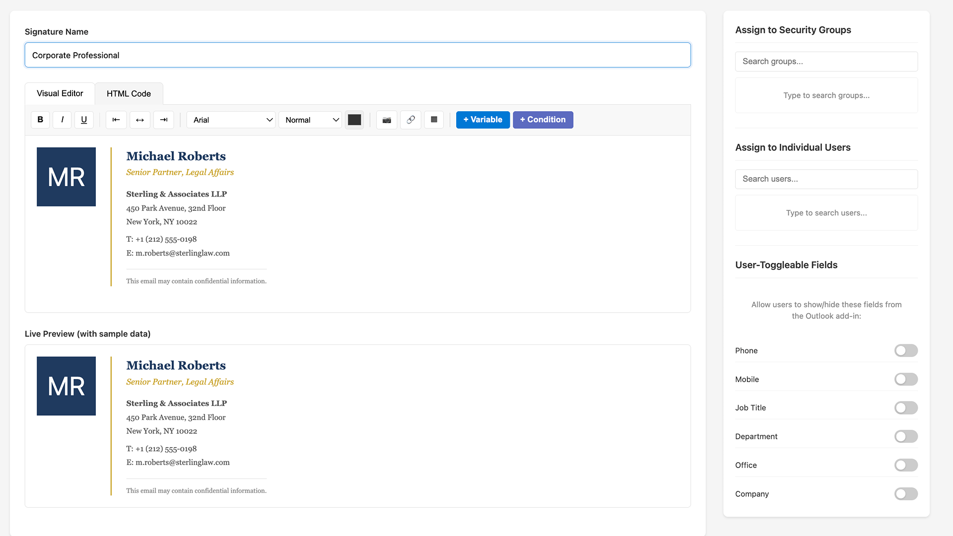 Design Your Signatures